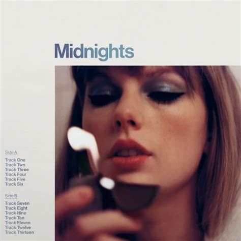 Midnights Moonstone Blue Edition Explicit Lyrics Format: Audio Cassette Taylor Swift's 2022 studio album Midnights is a collection of music written in the middle of the night, a journey through terrors and sweet dreams. The floors we pace and the demons we face - the stories of 13 sleepless nights scattered throughout Taylor's life.
